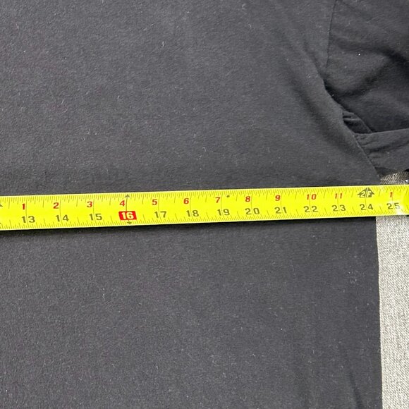 Sada Long Sleeve Shirt Top Men's 2X Crew Neck Black Casual 100% Cotton - Picture 9 of 12